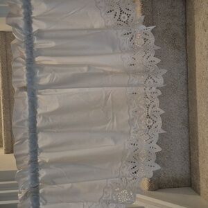 Battenberg Lace Style Valance 56x21 Off White